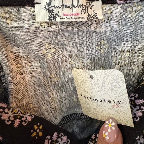 Free People NWT Center of attention mini dress black combo XS - Picture 3 of 11